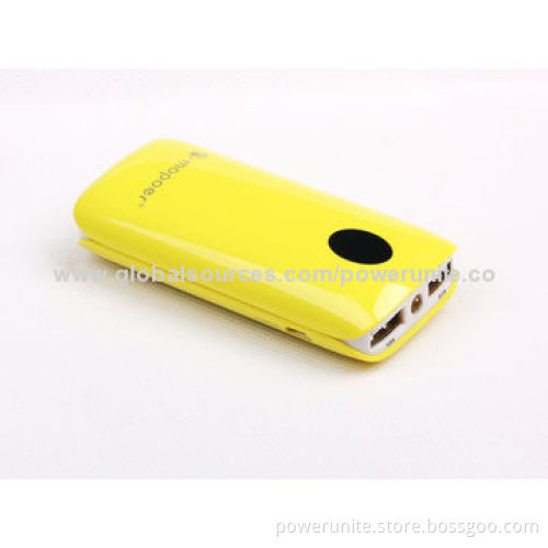 Backup Battery for Cellphones/Tablet PCs with 6,000mAh Capacity